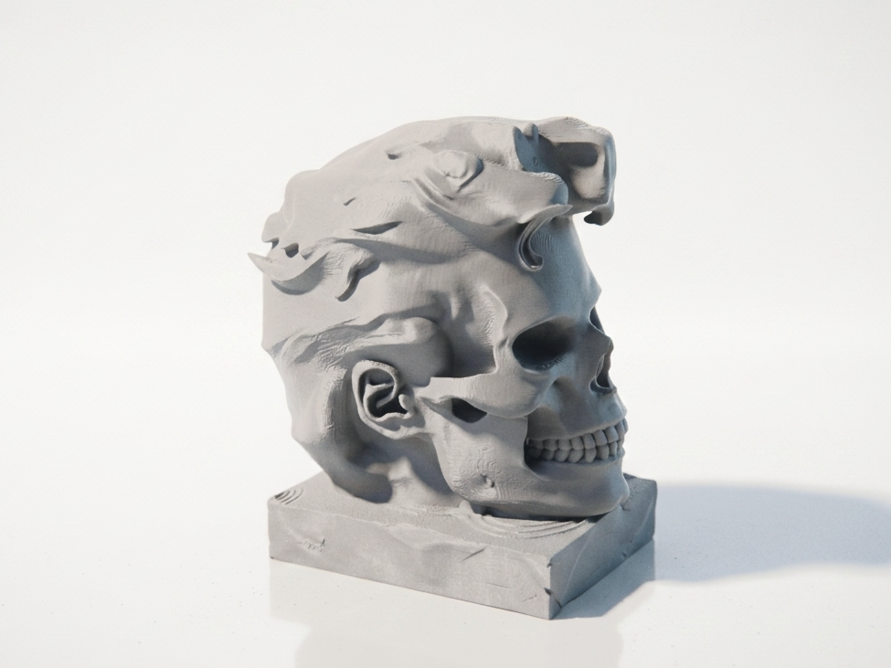 MJ Skull Sculpture Gothic Collectible 3D Printable