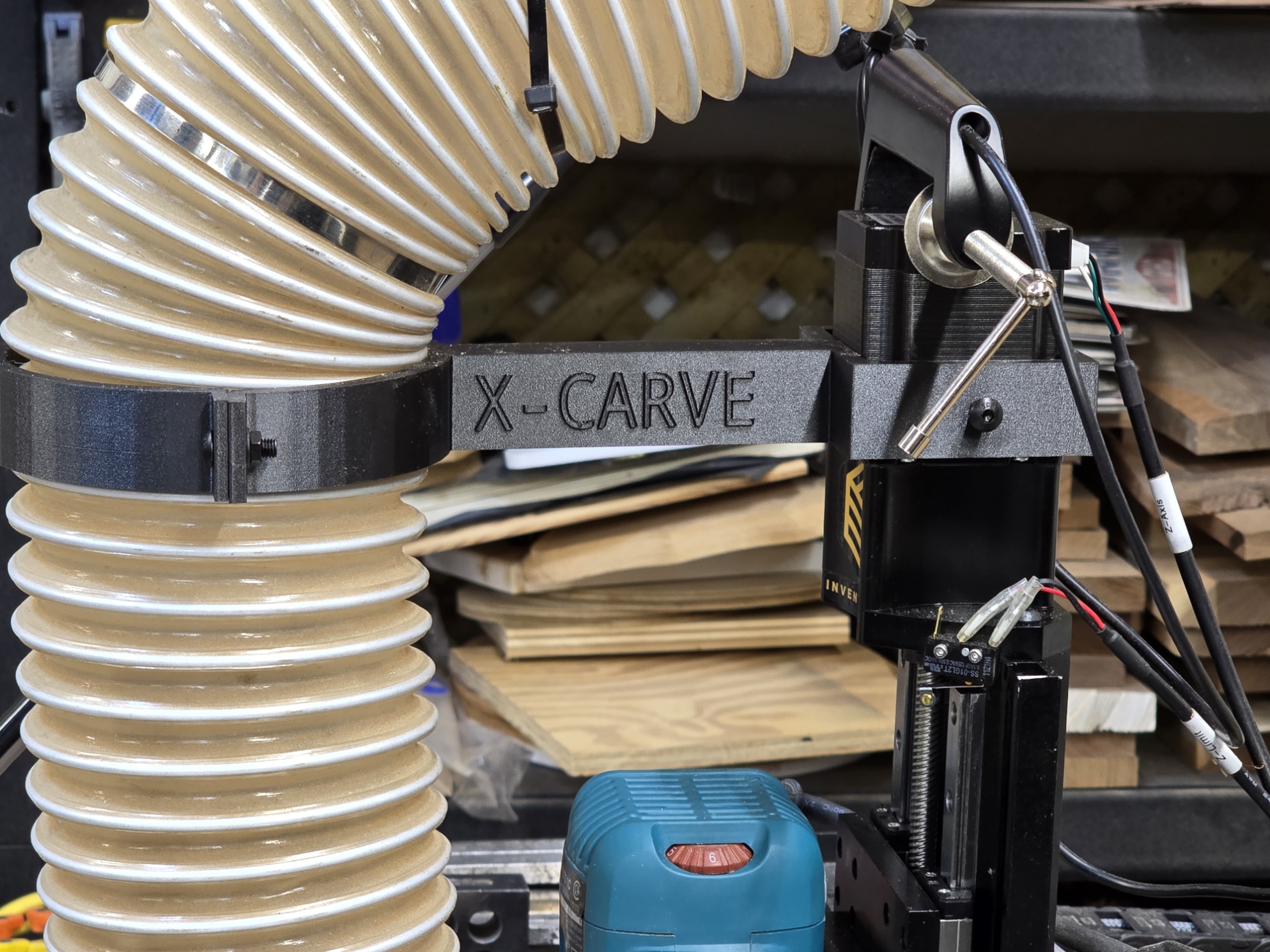 X-Carve 4" Dust Collection Hose Stand-off