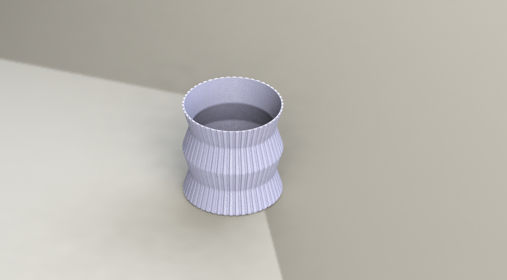 Maceta zigzag con textura - Pot - Planter