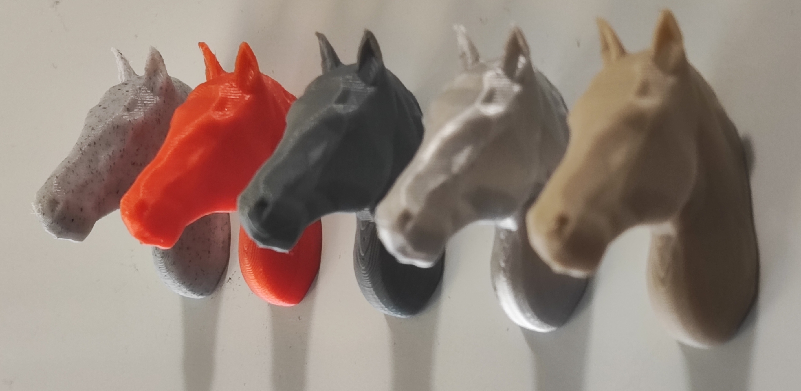 Low poly horse head fridge magnet