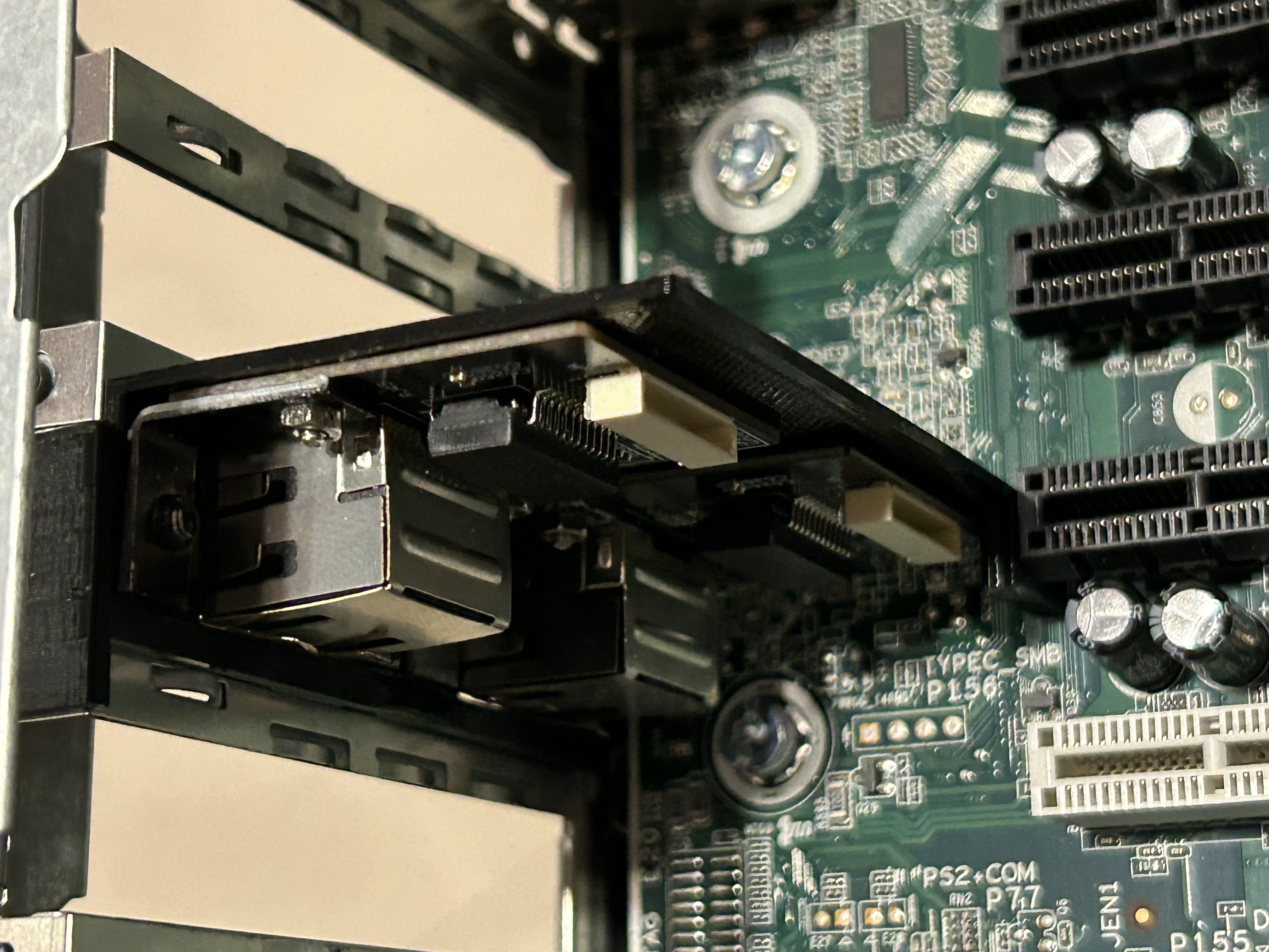 Low profile bracket for 2 x 2.5GbE Intel I226-V M.2 NICs