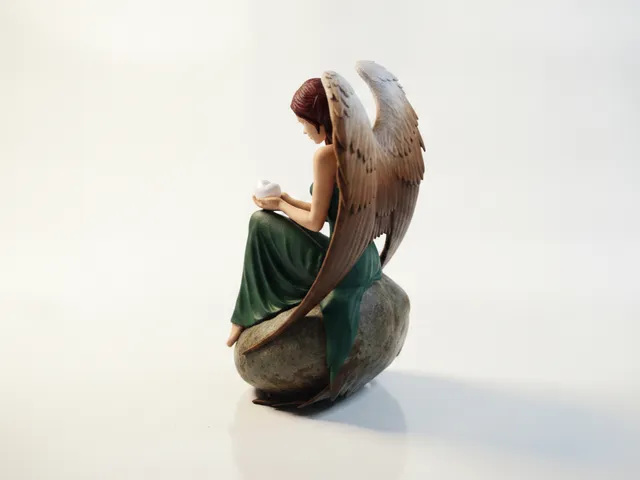 Angel Sitting On Egg Fantasy Figurine 3D Printable