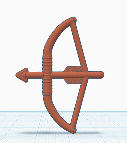 Lego bow and arrow (minifig scale)