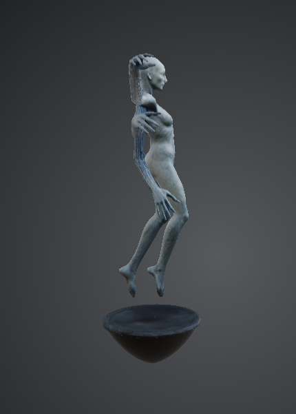 Floating Multi-Armed Eldritch Entity – Dark Fantasy Horror Miniature — miniatura 2