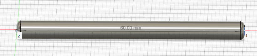 simple axle 60mm