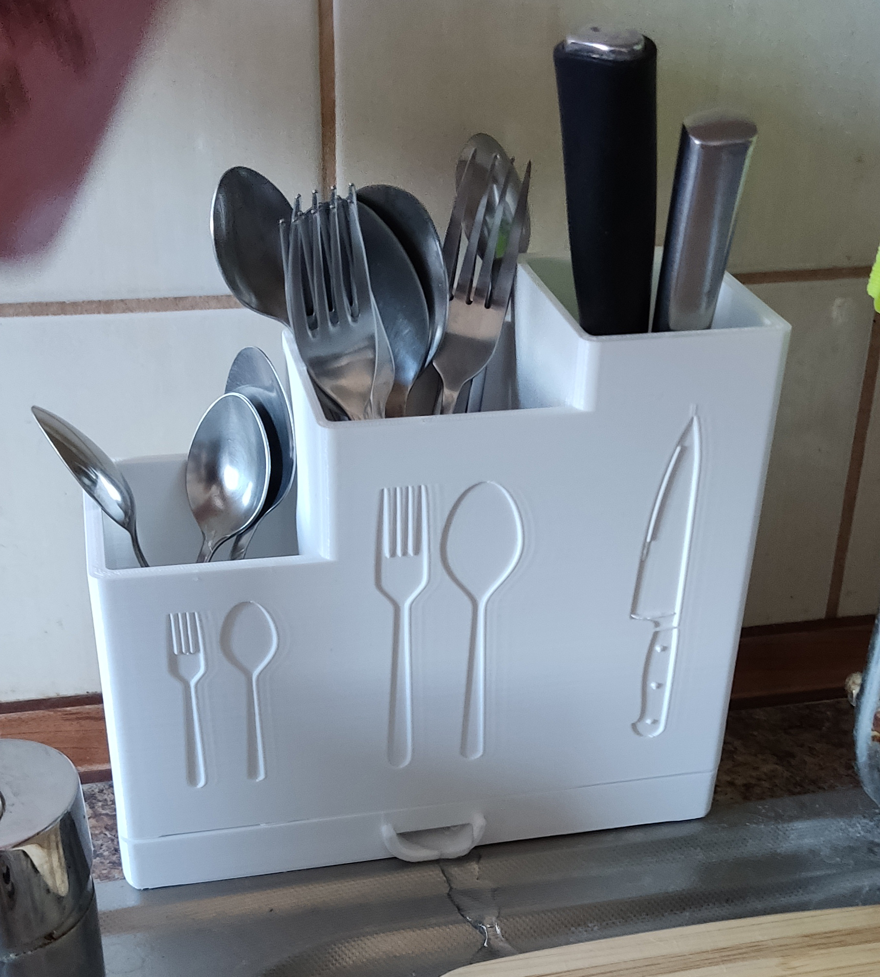 Integrated Drainage Cutlery Rack 3D model