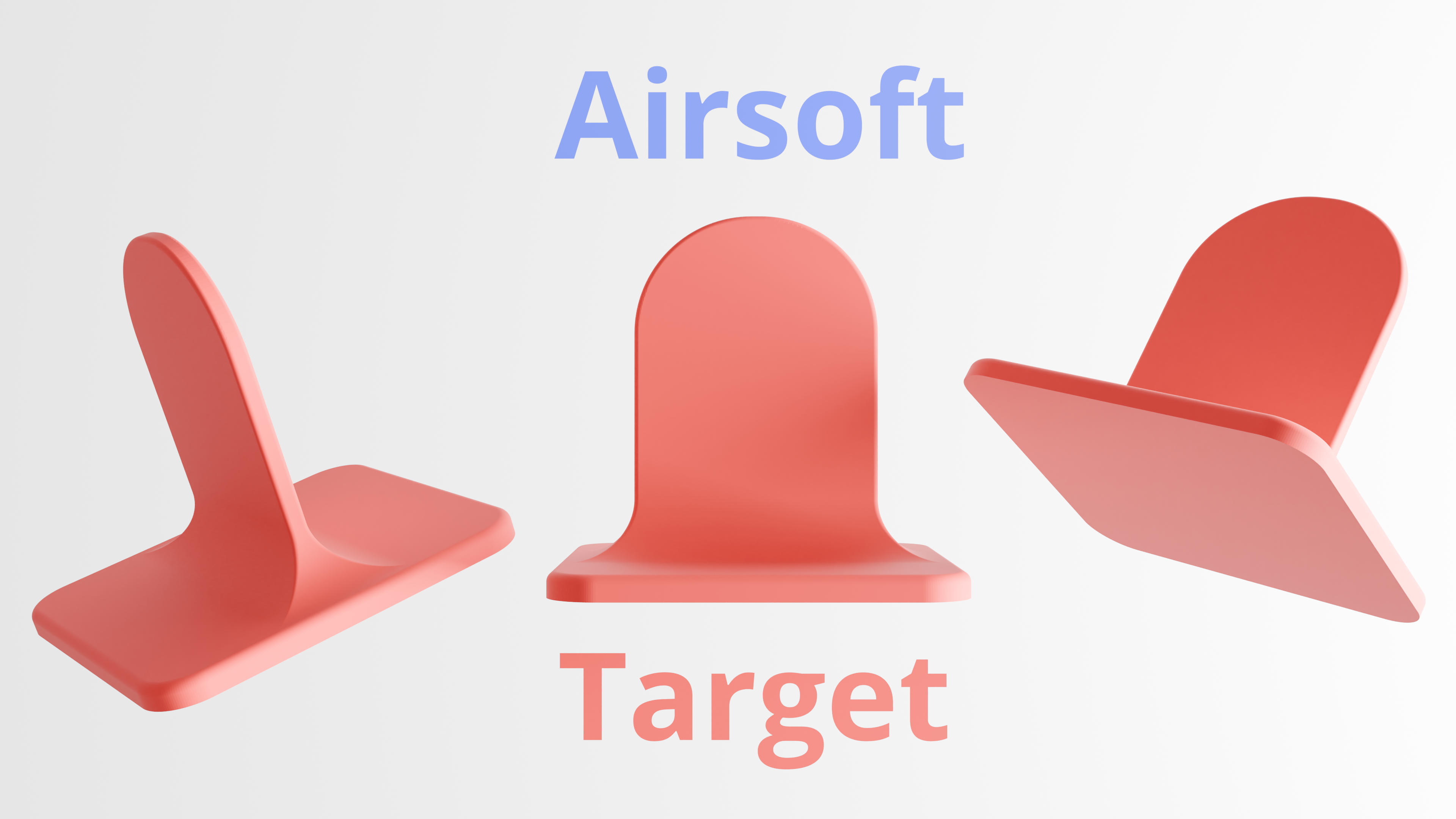 Mini Airsoft Target, no supports