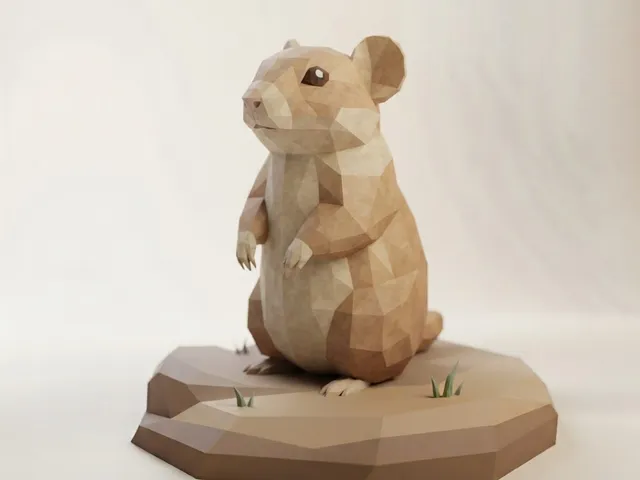 Low Poly Prairie Dog