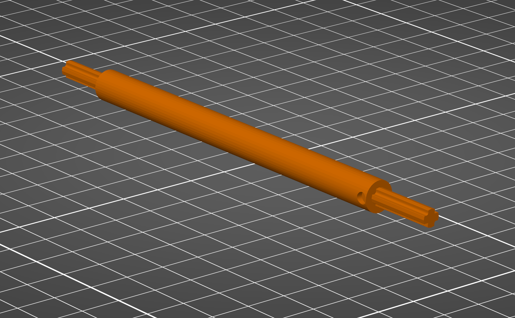 8mm Thick LEGO Axle with 5mm LEGO + Shaped Ends