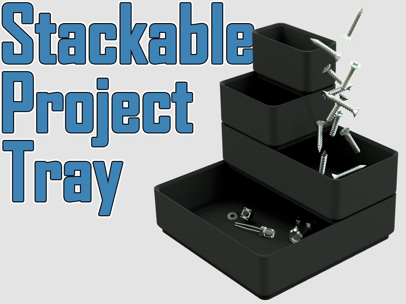 Modular Stackable Project Trays