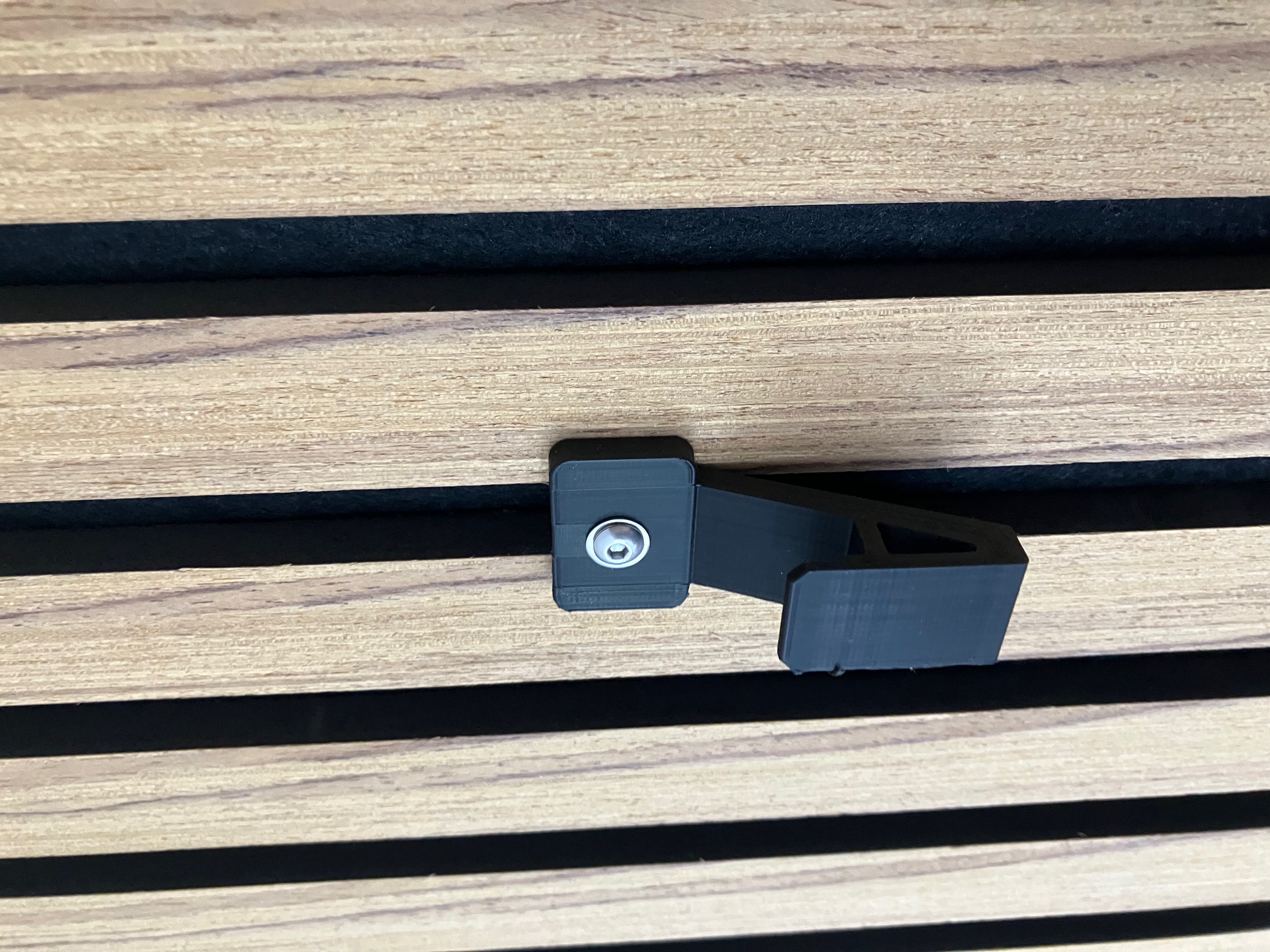 Hook for IKEA RIBBA picture frame on acoustic panel