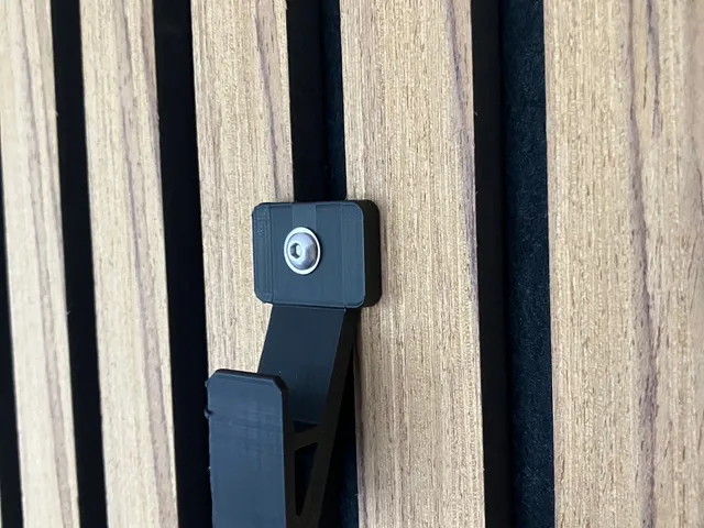Hook for IKEA RIBBA picture frame on acoustic panel