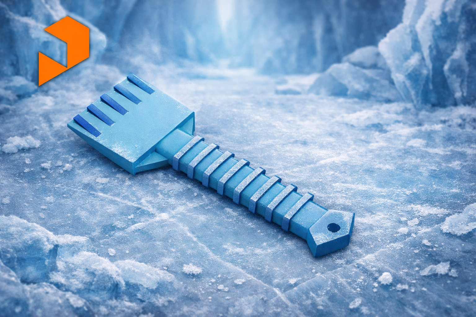 the ultimate ice scraper (Reinforced Grip Handle, No Support)