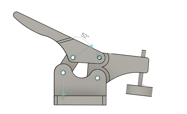 Miniatura 3 do modelo 3D Toggle Clamp with Magnetic Base
