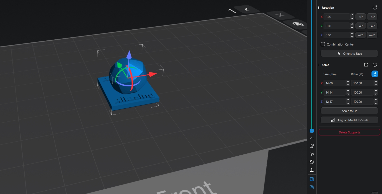 small anti aliasing test models for resin 3d printing.