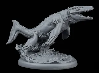Mosasaurus Statue