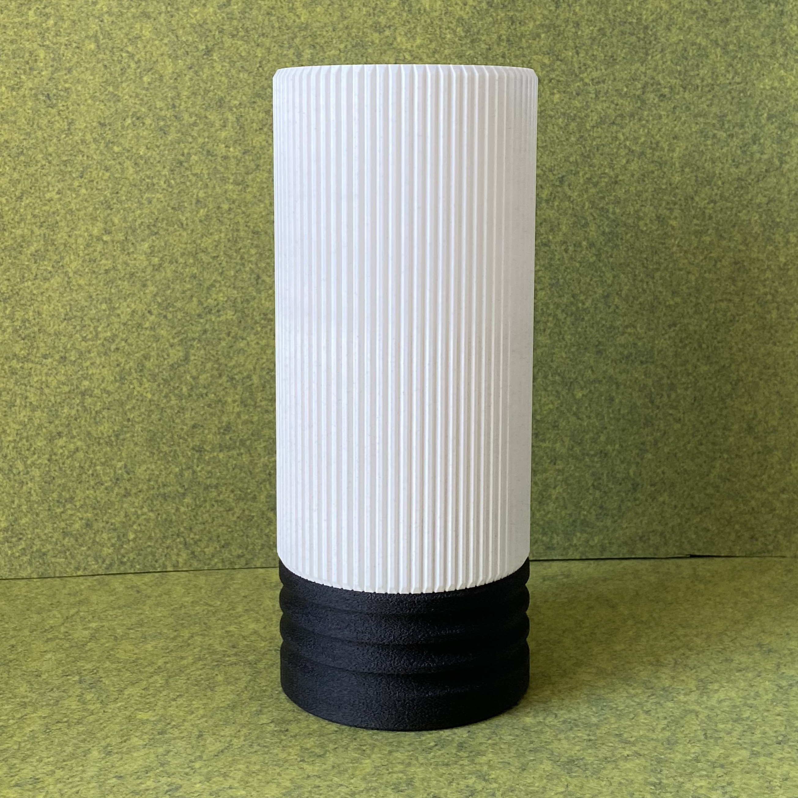 Minimalist Fluted Cylinder Table Lamp