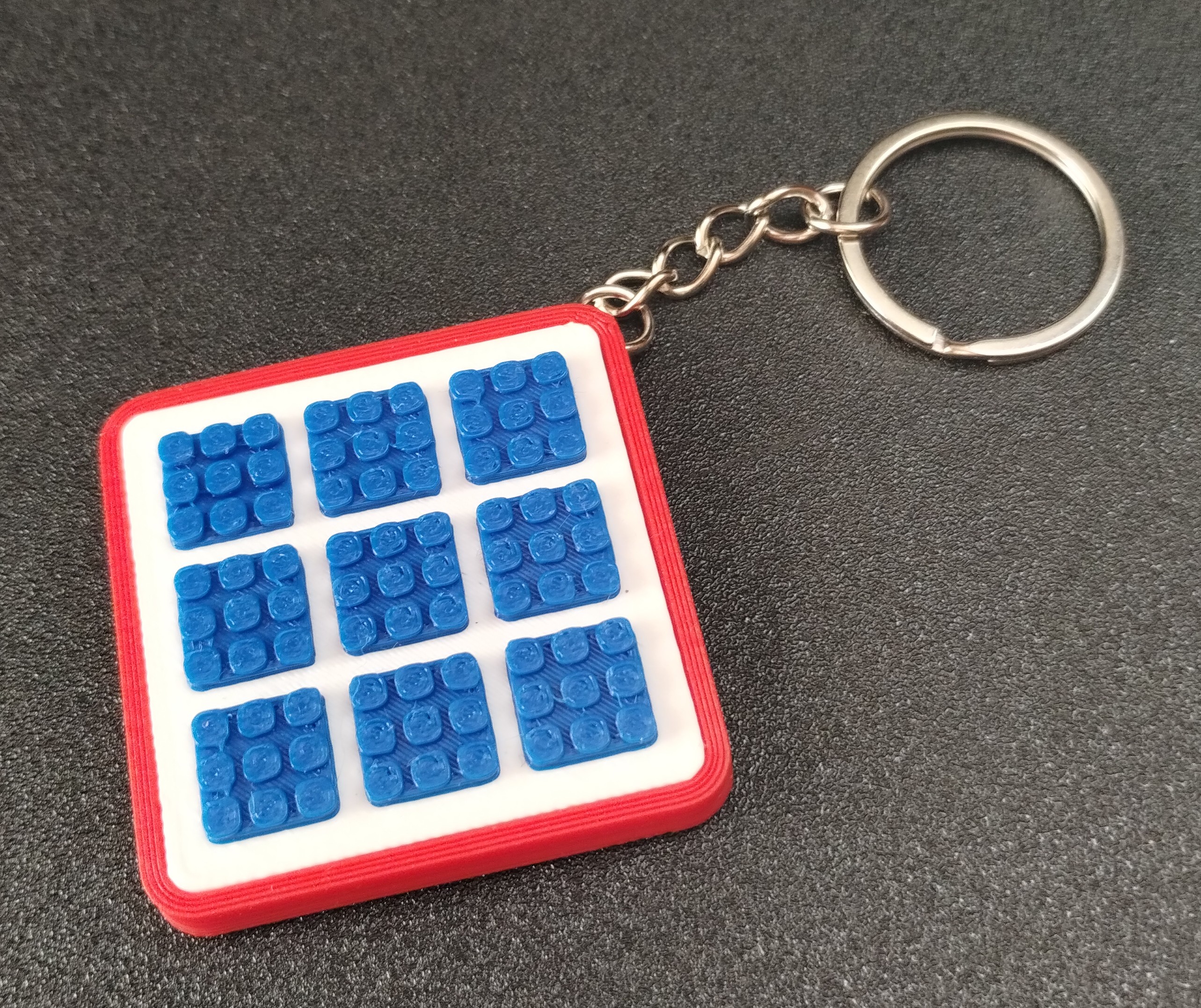 Solar Panel Keychain - No Multicolor System