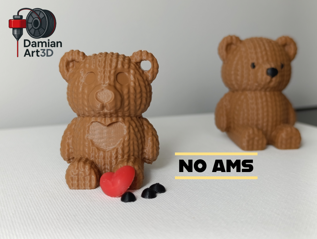 Knitted Teddy keychain — miniatura 2