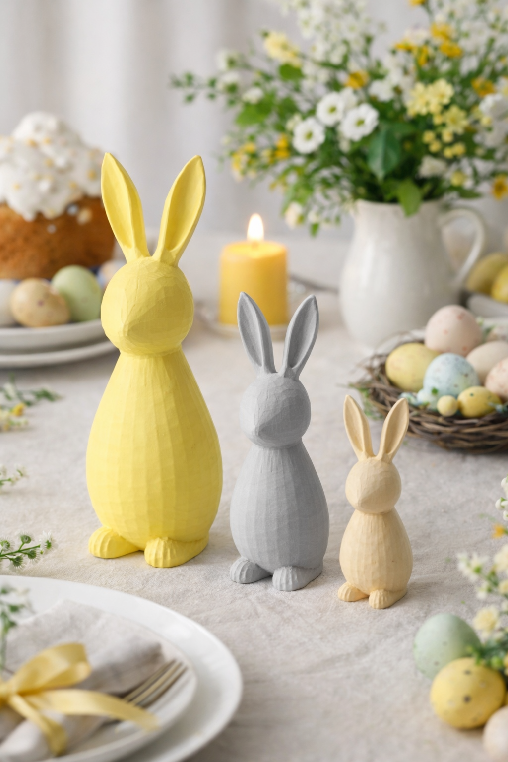Minimalist Rabbit – Modern Bunny Decoration (Easy Print, No Supports)
