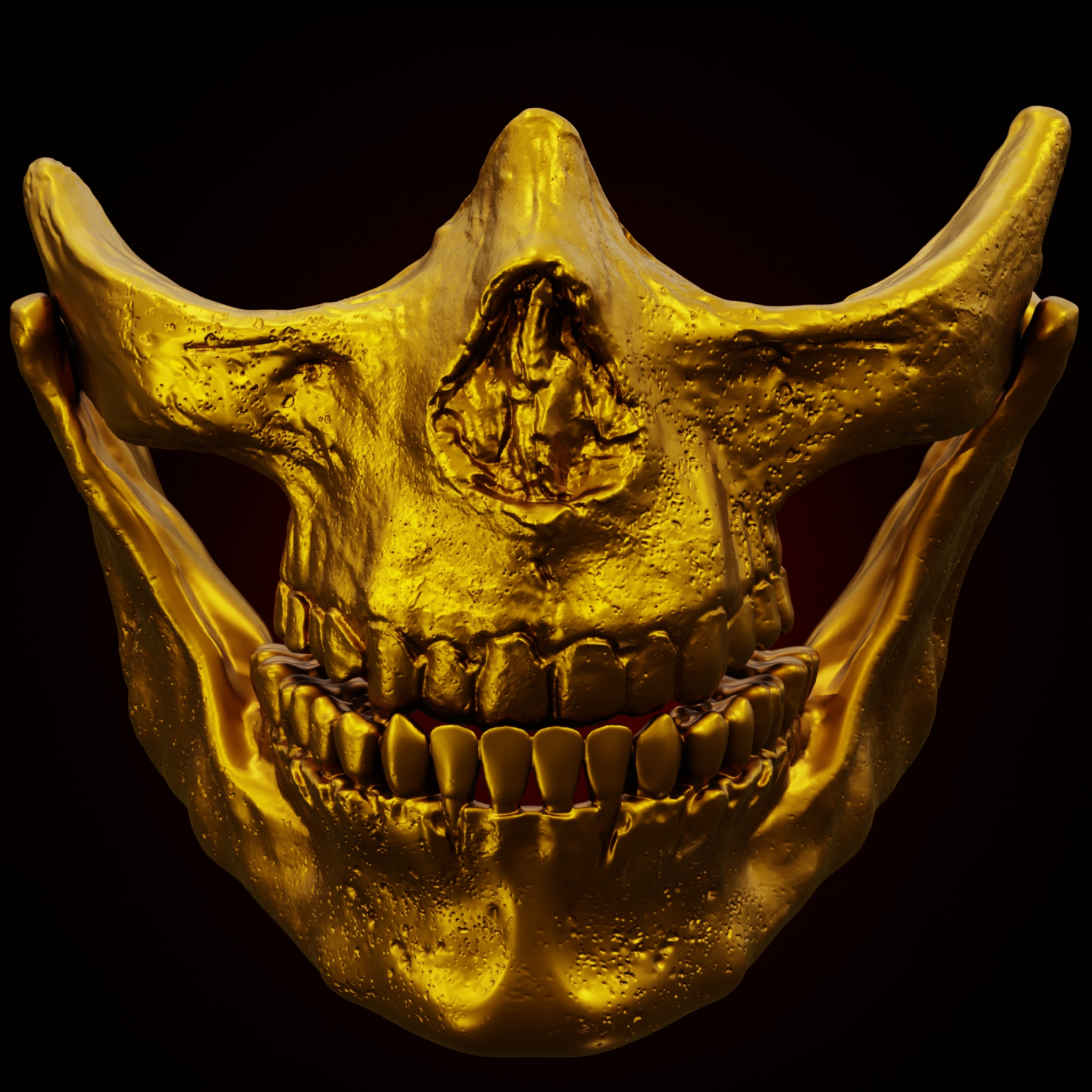 DEATH STRANDING HIGGS GOLD SKULL MASK life size cosplay - Death Stranding Fan Art