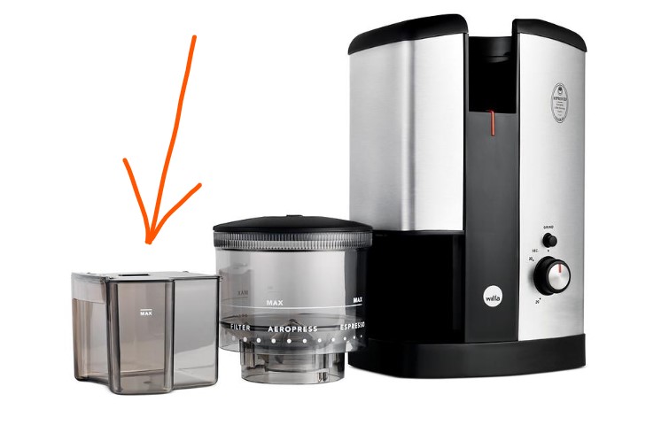 Replacement lid for coffee grinder Wilfa WSCG2