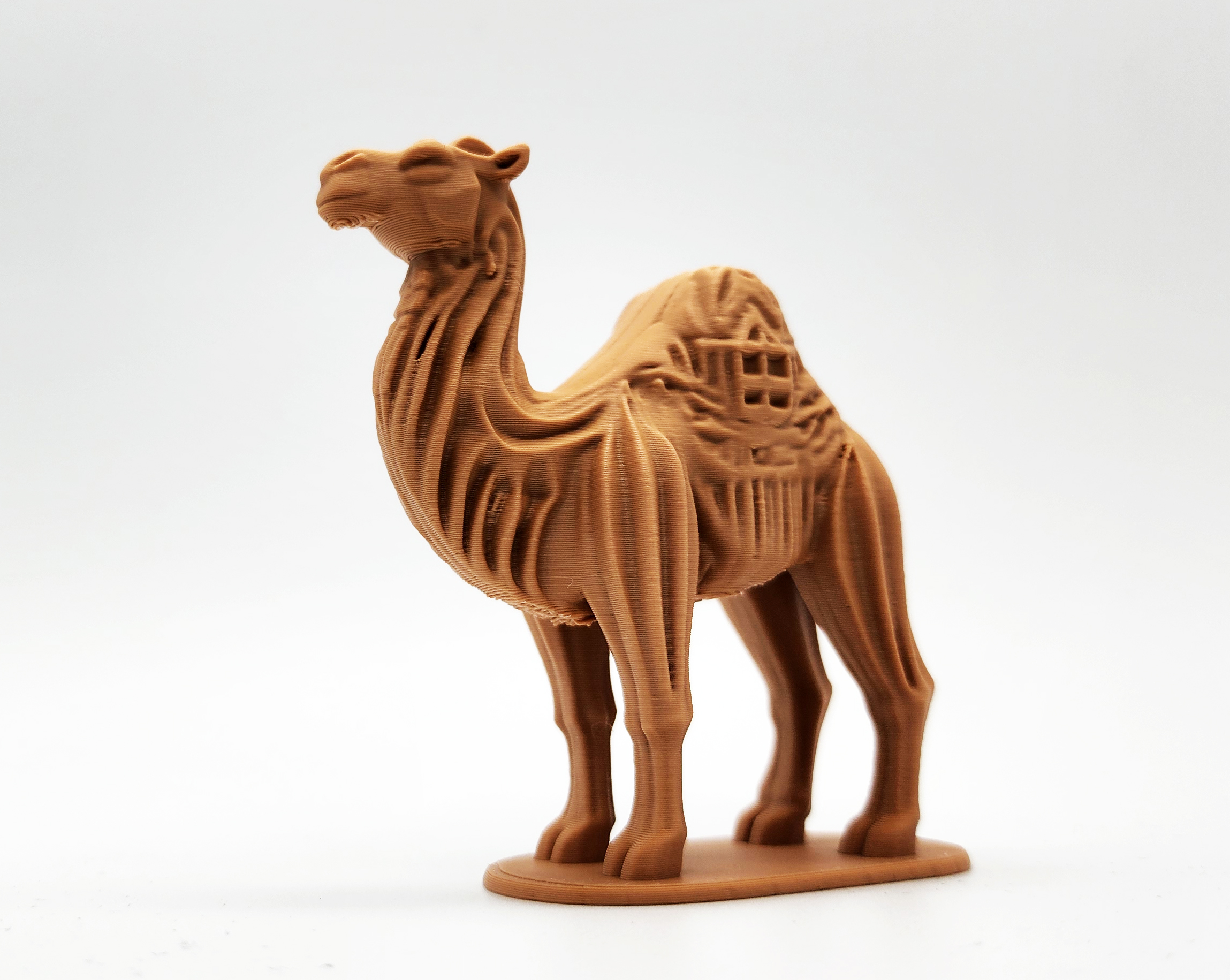 Wooden Camel Sculpture