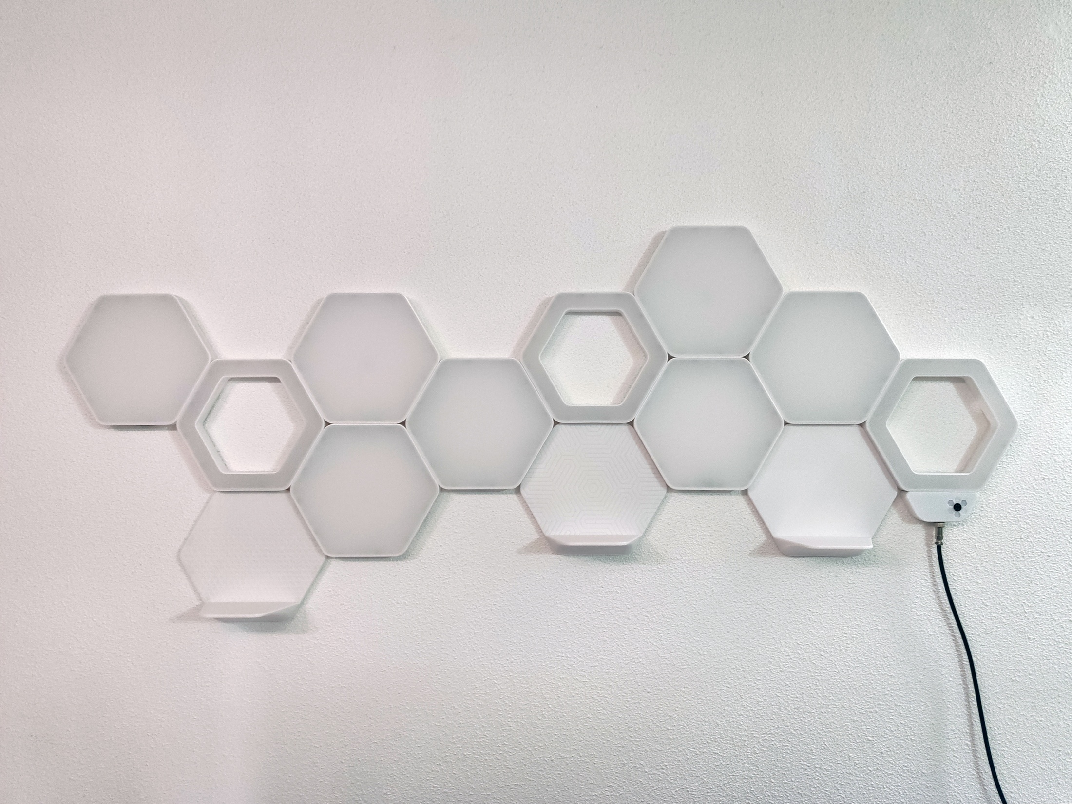 Miniatura 2 do modelo 3D Hexagonal light panels