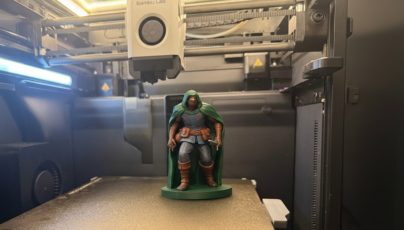 Male Assassin - Shadowy Operative Figure