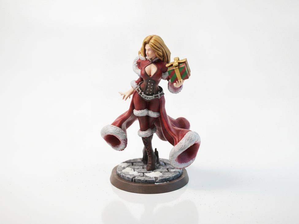 Christmas Gifts Babe Female Figurine 3D Printable