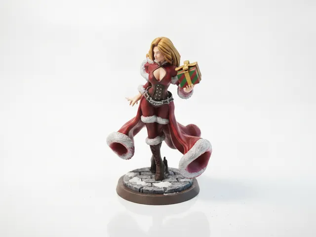 Christmas Gifts Babe Female Figurine 3D Printable