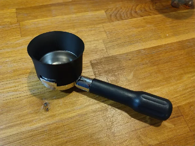 Parametric espresso portafilter dosing funnel