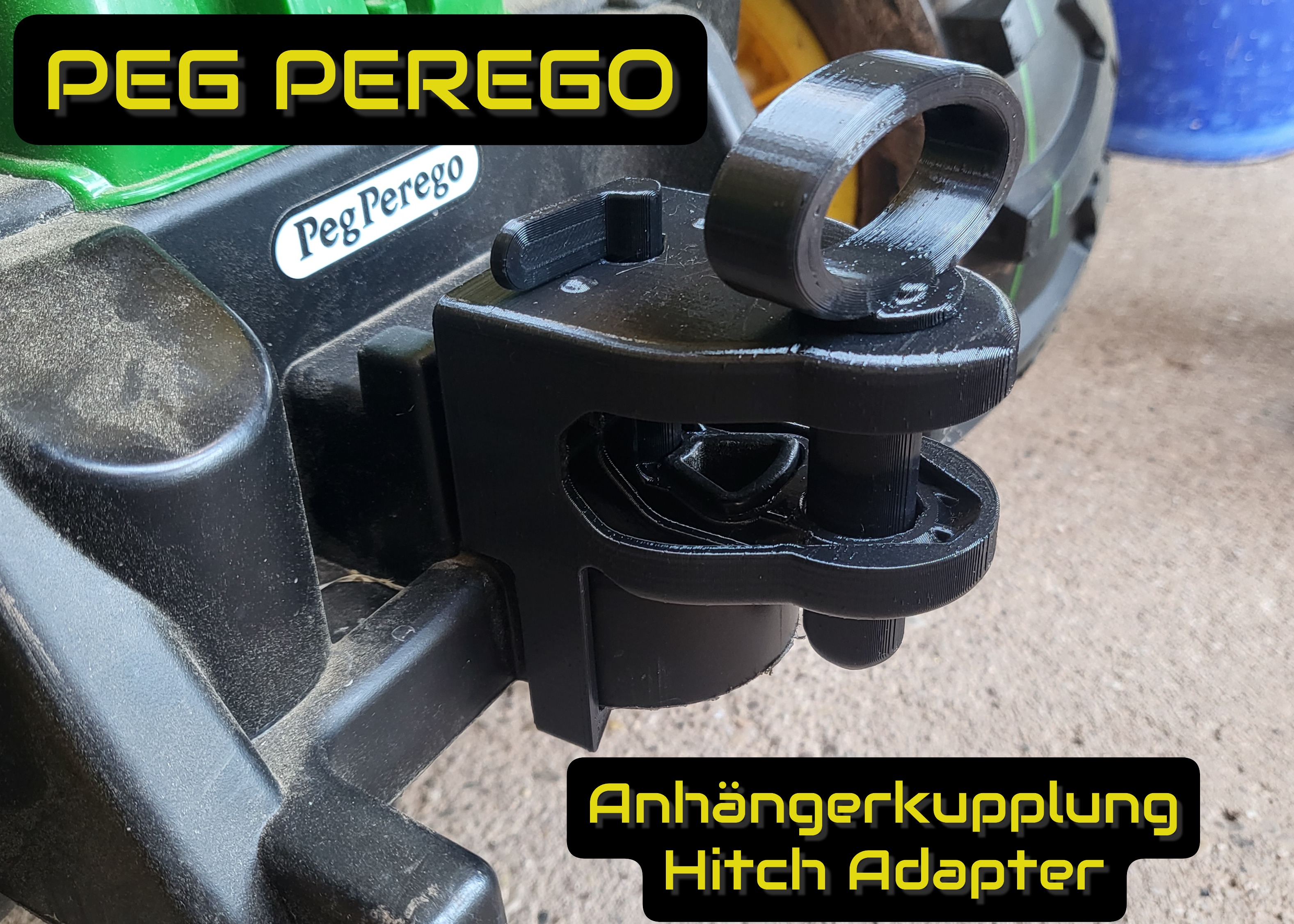 Peg Perego Ground Force Hitch / Adapter - Anhänger