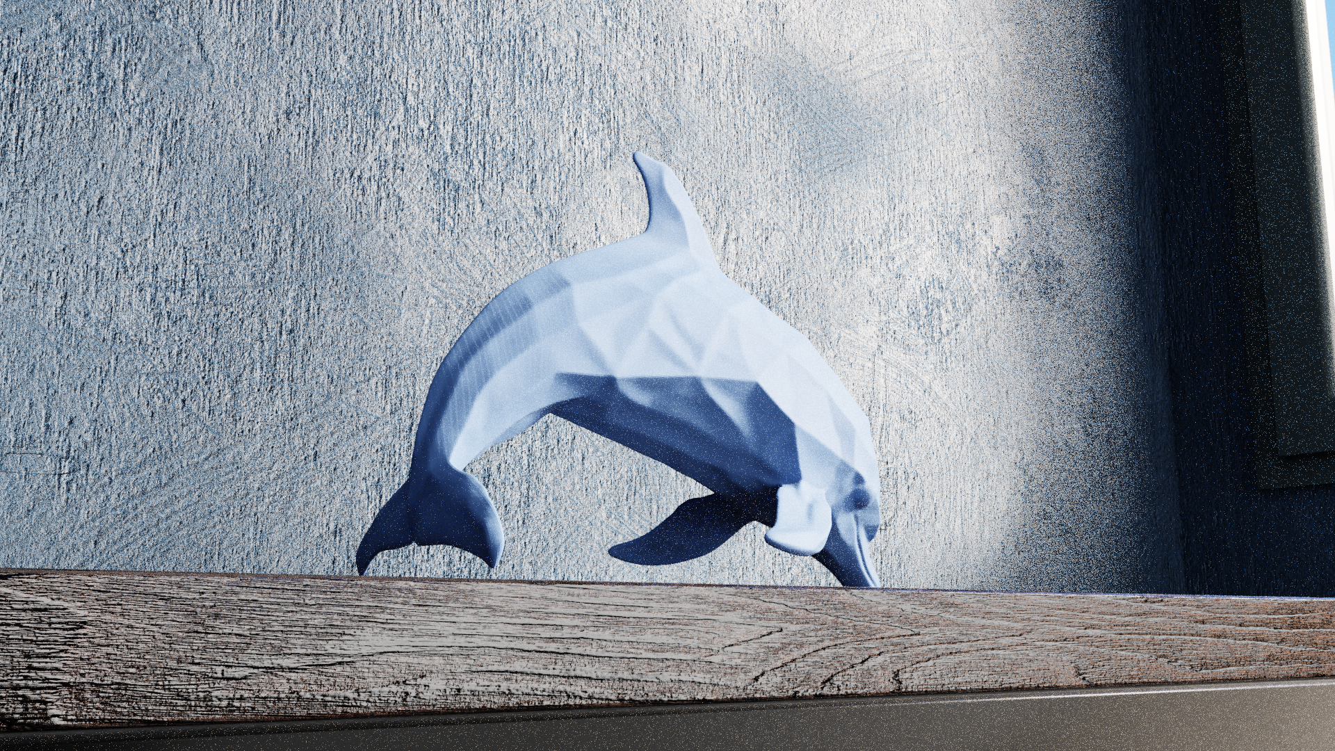 Miniatura 7 do modelo 3D Low Poly Dolphin