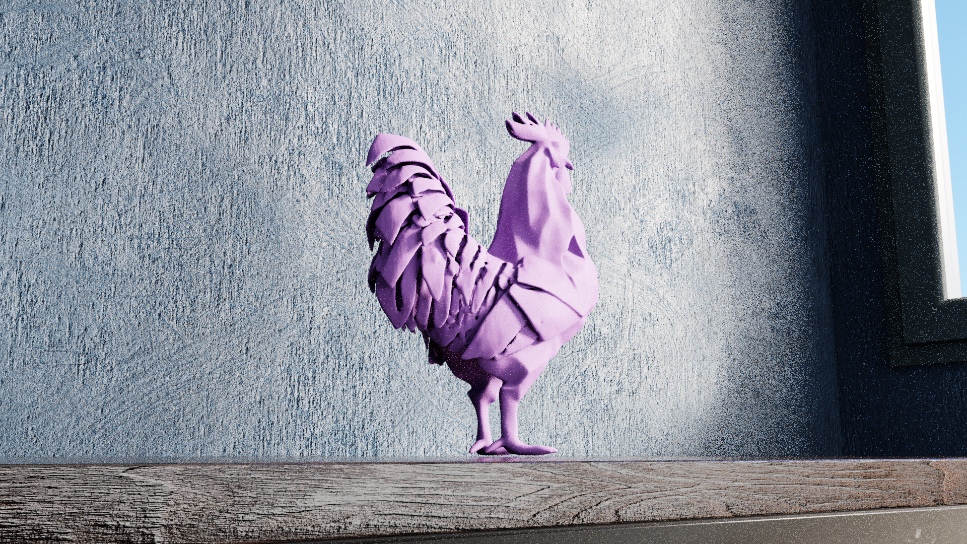 Low Poly Rooster — miniatura 4