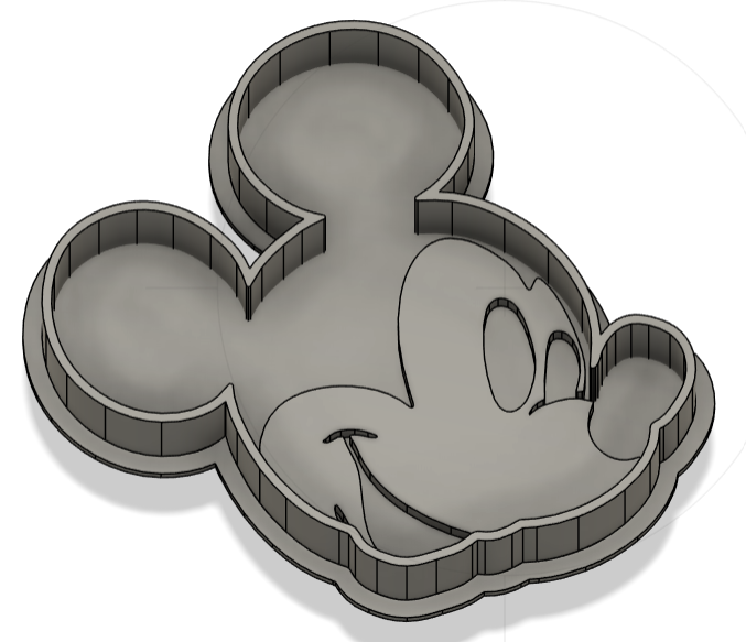 Mickey Mouse Cookie Cutter with face