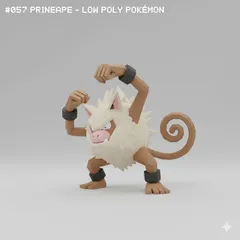 #057 Primeape – Low Poly Pokémon