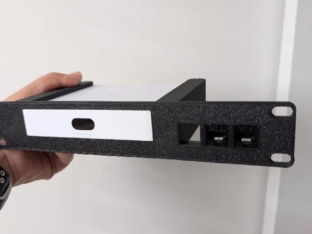 [RE-REMIX] 10-inch Rack Mount for UniFi UXG Max | UniFi UCG-Ultra | UniFi UCG-Max | 3 Keystones