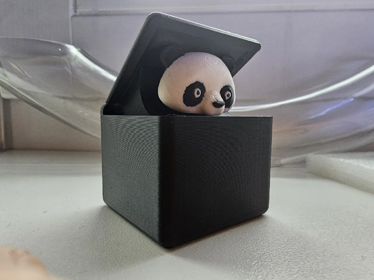 【未使用】Uncle Panda × Hunk Studio キーボードケース Panda key hook (pop-up) by Tomáš Divíšek | Download free STL model