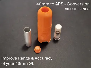 40mm to APS CAM870 - Airsoft Conversion Shell - Free Download (now including extended shells)