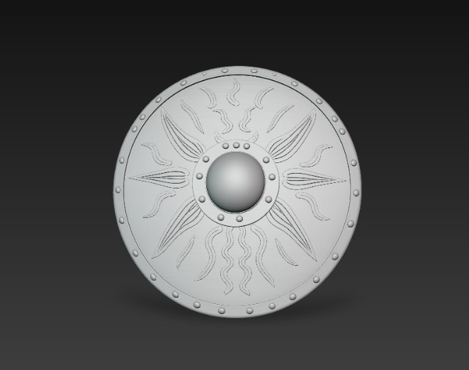 Miniatura 4 do modelo 3D Roman shield