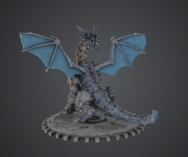 Steampunk Mechanical Dragon – Clockwork Gear Beast — thumbnail 2