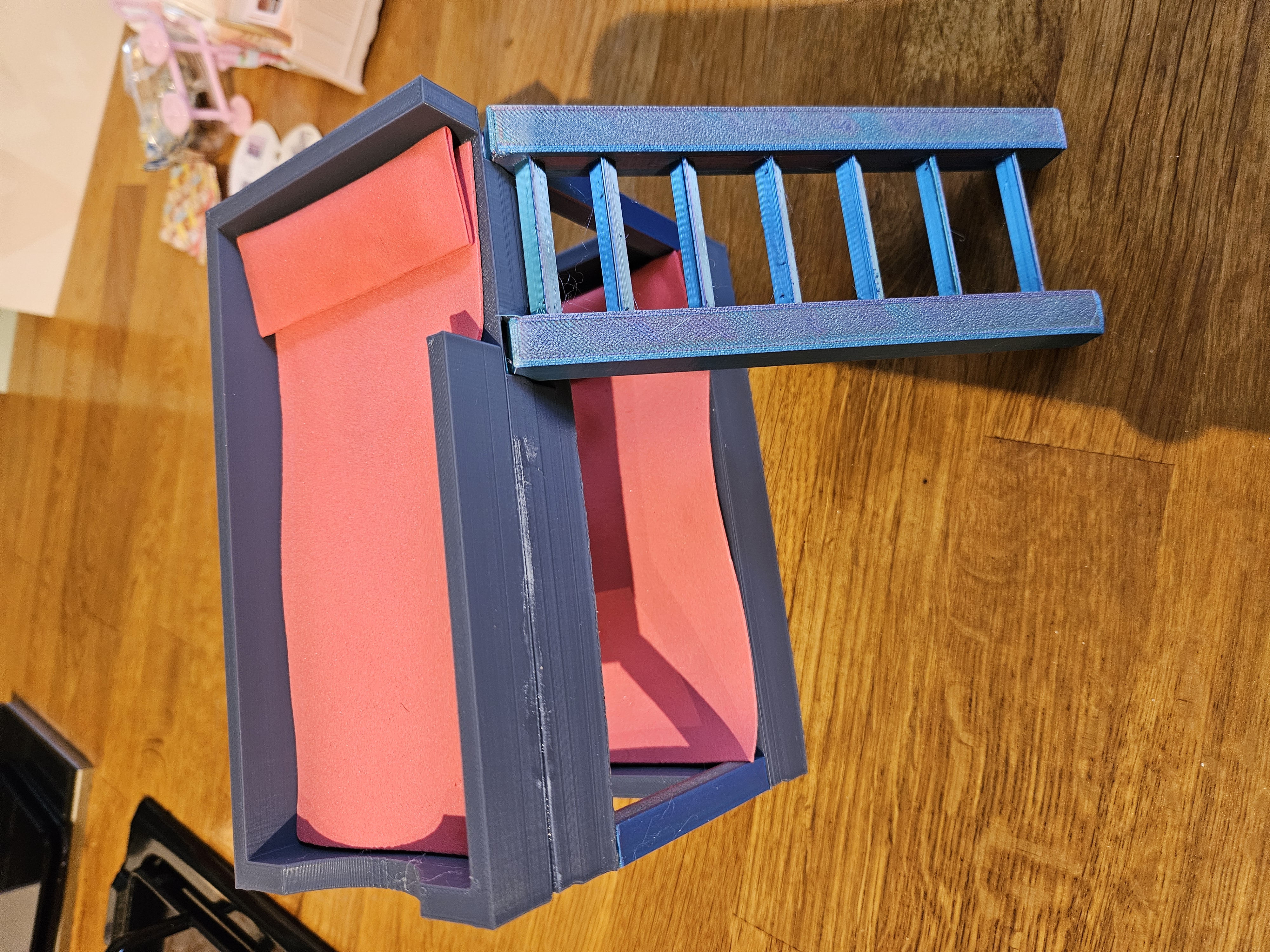 bunk beds and slide