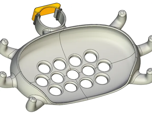 Soap dish with hooks for shower pipe (d=25mm)