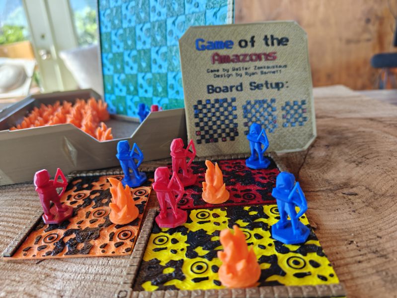 Game of the Amazons themed board game