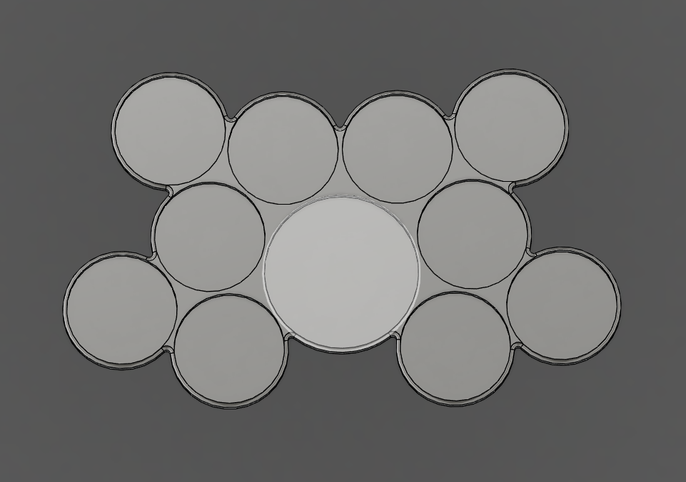 Warhammer Movement tray - 10 28.5mm + 1 40mm