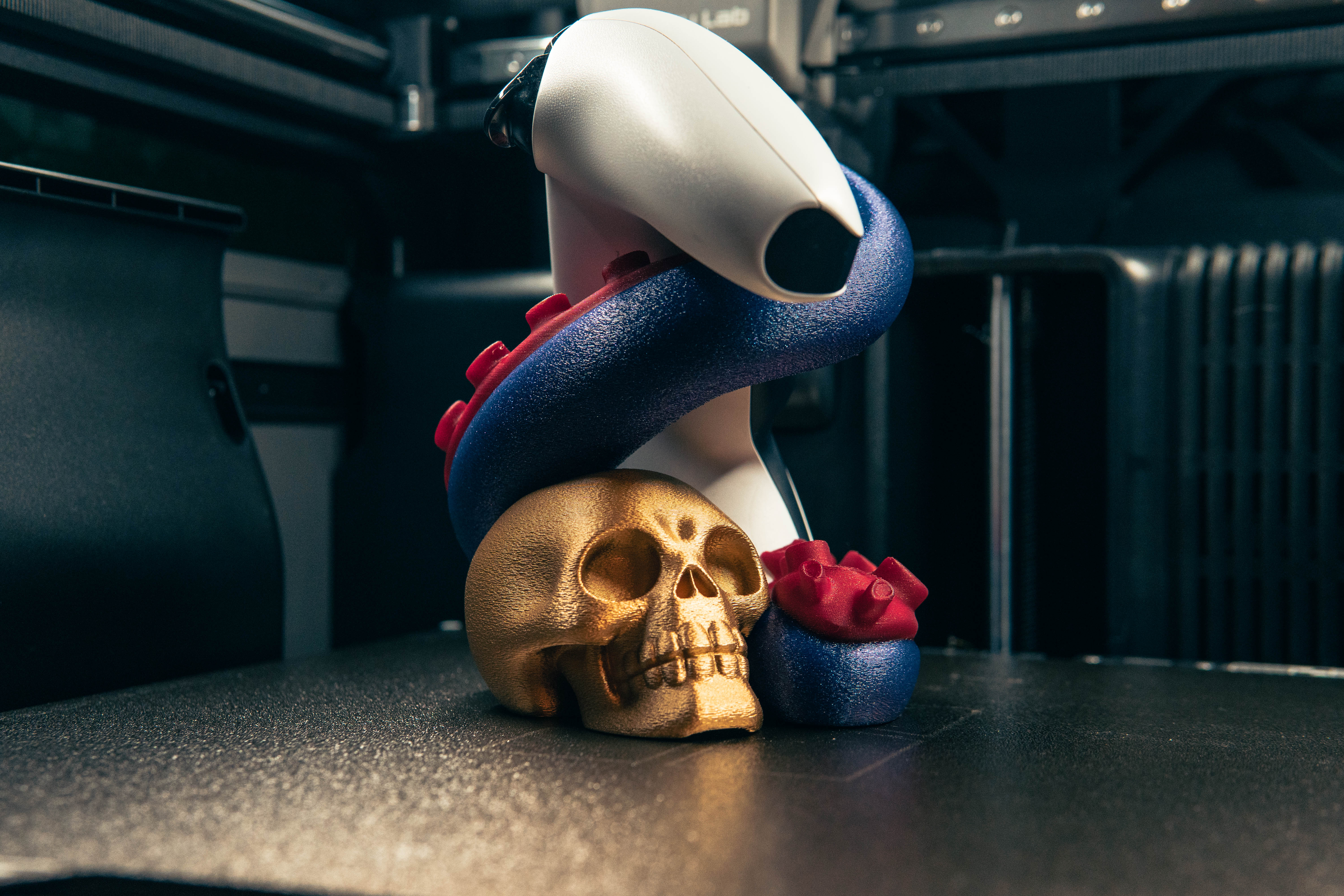 Miniatura 5 do modelo 3D Tentacle Skull Controller Stand