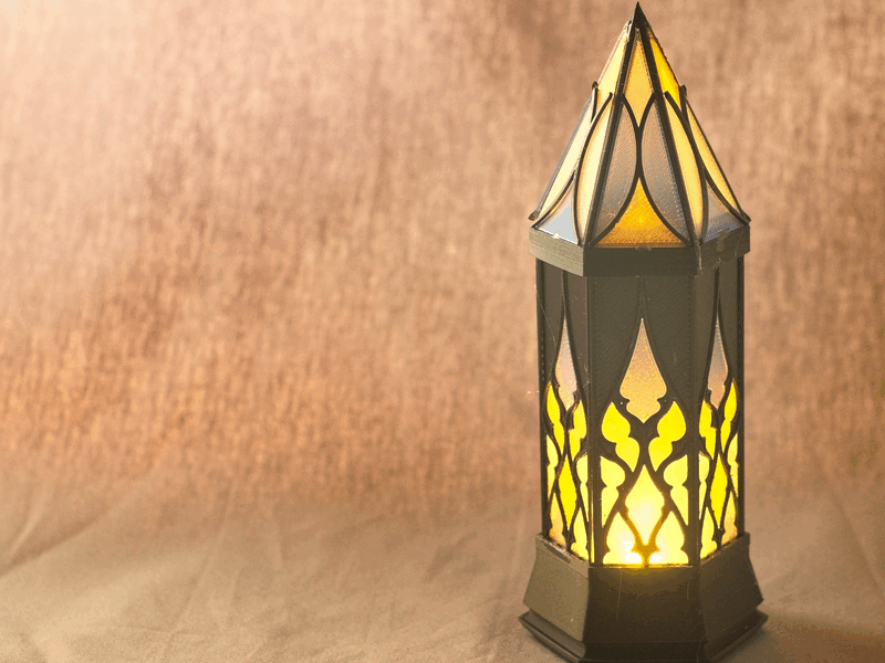 Miniatura 2 do modelo 3D Gothic LED Lantern