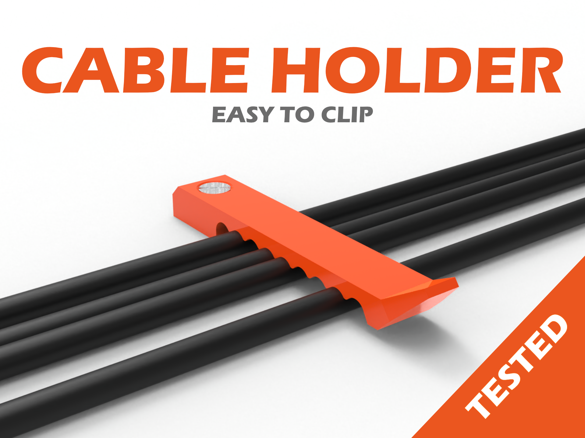 CABLE HOLDER - CABLE CLIP - (Tested)