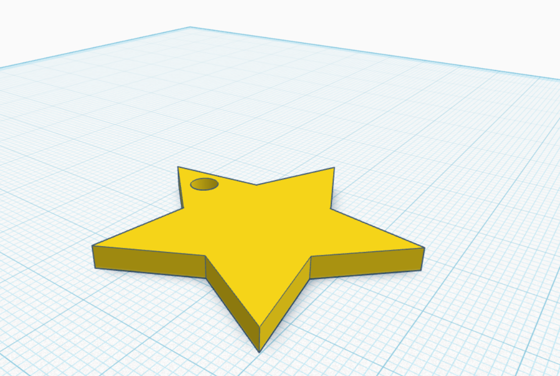 minimal, Customizable Keychain Star
